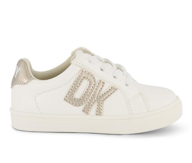 Girls' DKNY Toddler Gretchen Bonnie Sneakers in White Multi color