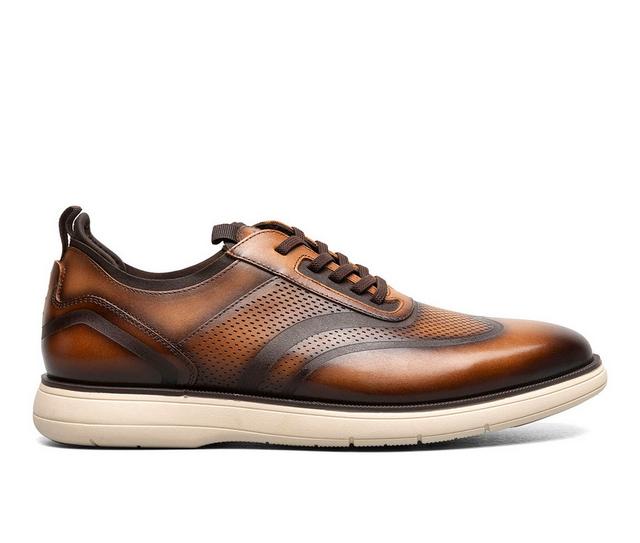 Men's Stacy Adams Edgewood Wingtip Dress Shoes in Cognac color