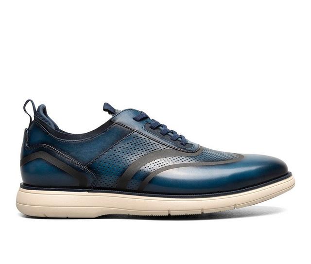 Men's Stacy Adams Edgewood Wingtip Dress Shoes in Blue color