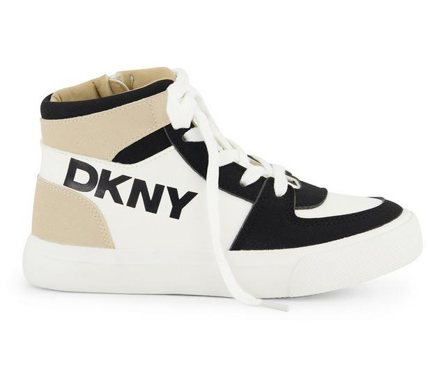 Girls' DKNY Little Kid & Big Kid Andee Alice High-Top Sneakers in Taupe color