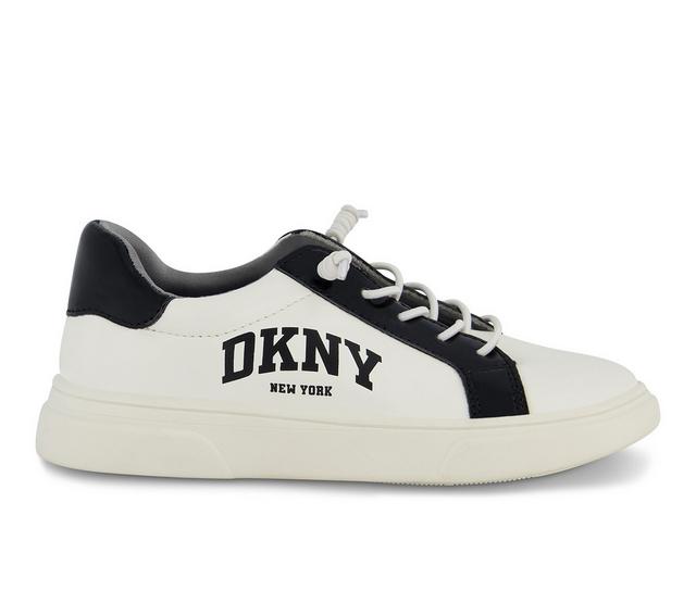 Girls' DKNY Little Kid & Big Kid Celia Gigi Sneakers in White/Black color