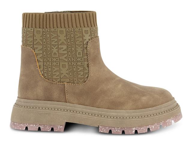 Girls' DKNY Little Kid & Big Kid Crissa Stretch Boots in Taupe color