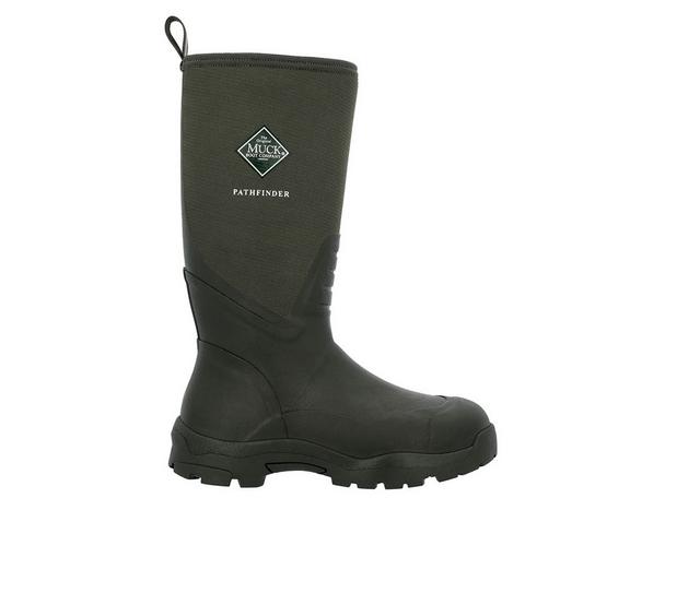 Men's Muck Boots Pathfinder Work Boots in Olive color