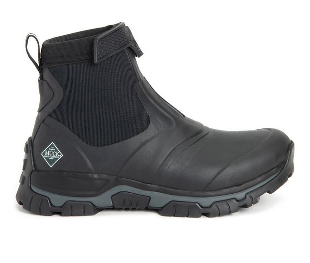 Men's Muck Boots Apex Mid Zip Hunting Boots in Black color