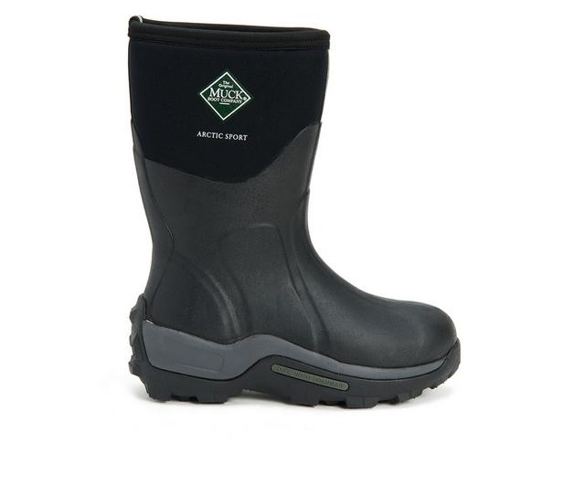 Men's Muck Boots Arctic Sport Mid Insulated Boots in Black color