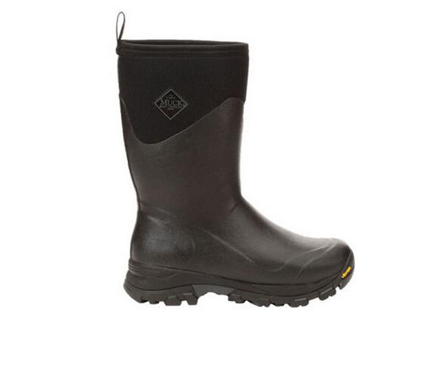 Men's Muck Boots Arctic Ice Grip A.T. Mid Insulated Boots in Black color