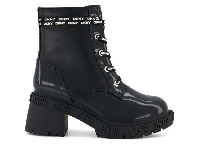 Girls' DKNY Little Kid & Big Kid Haley Ankle Lace Boots in Black color