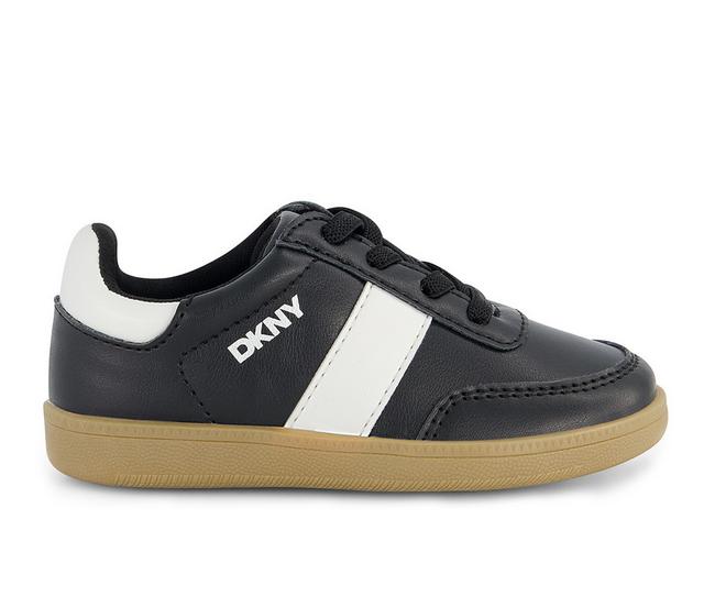 Boys' DKNY Little Kid & Big Kid Dylan Damian Lace-Up Sneakers in Black color