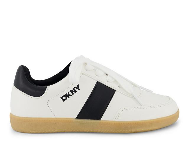 Boys' DKNY Little Kid & Big Kid Dylan Damian Lace-Up Sneakers in White color