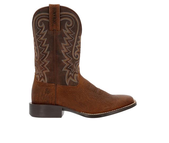 Men's Durango Westward Bay Cowboy Boots in Brown color