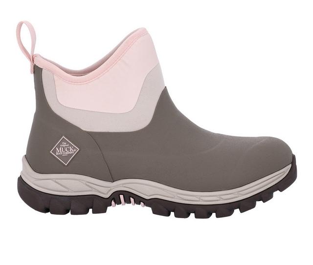 Women's Muck Boots Arctic Sport II Ankle Work Shoes in Pink color