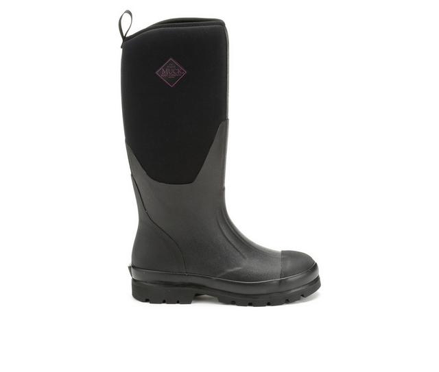 Women's Muck Boots Chore Tall Work Shoes in Black color