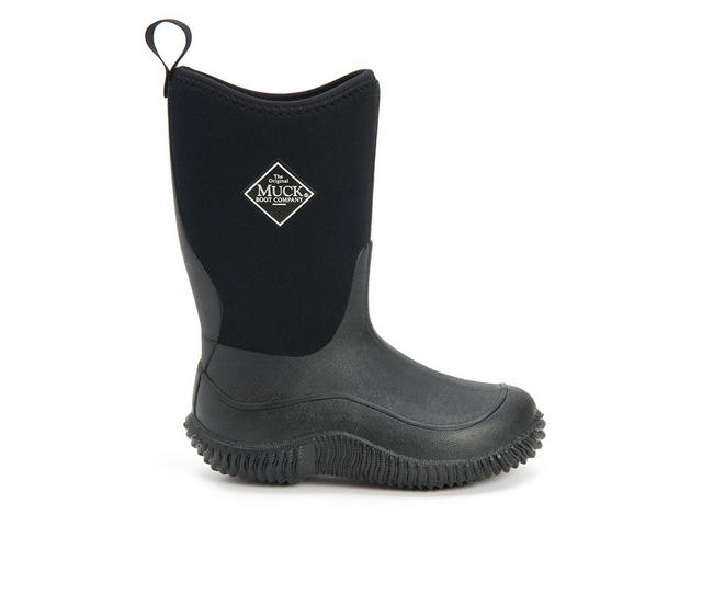 Kids' Muck Boots Big Kid Hale Rain Boots in Black color