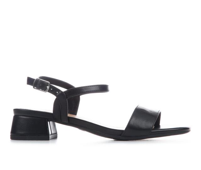 Women's Soda Episode Heeled Sandals in Black PU color