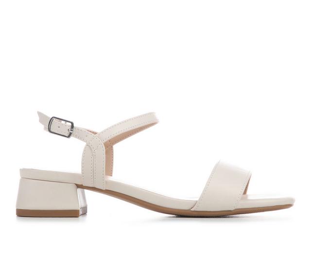 Women's Soda Episode Heeled Sandals in Bone PU color