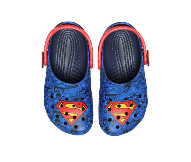 Kids' Crocs Little Kid & Big Kid Classic Superman Clog in Blue/Red color