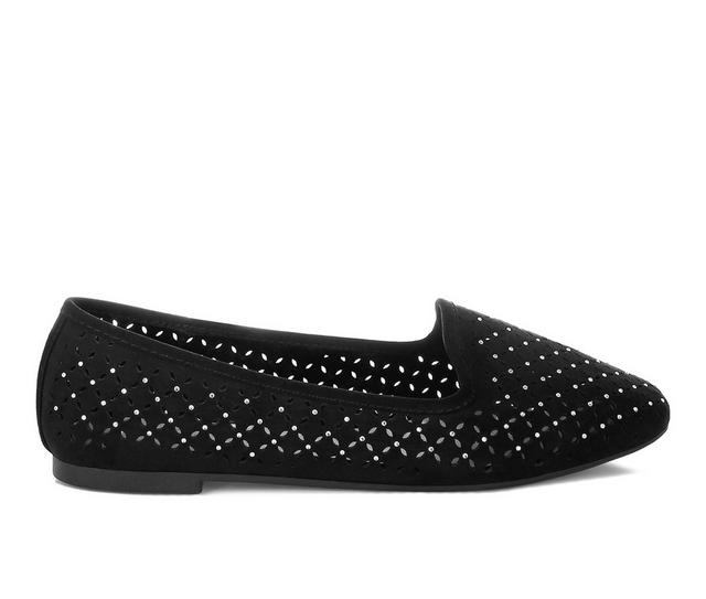 Women's London Rag Kyrie Flats in Black color