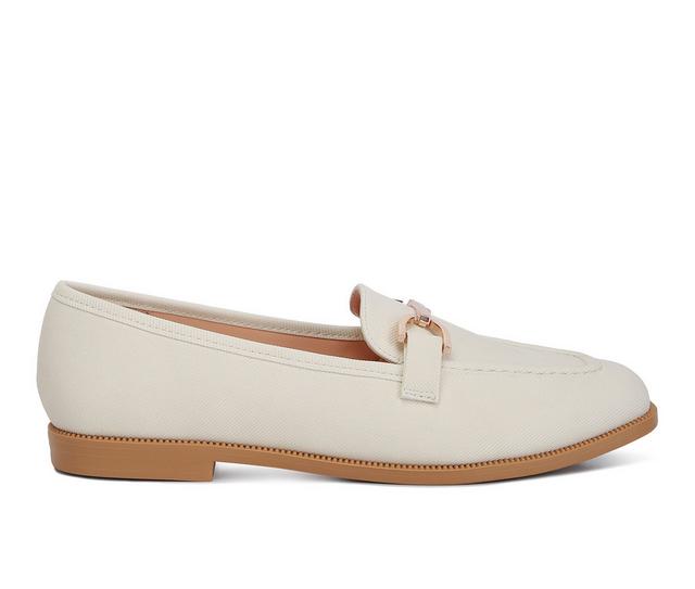 Women's London Rag Fable Loafers in Off White color