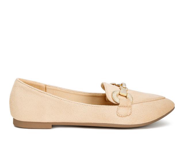 Women's London Rag Fembot Flats in Beige color