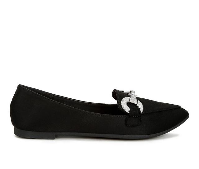 Women's London Rag Fembot Flats in Black color