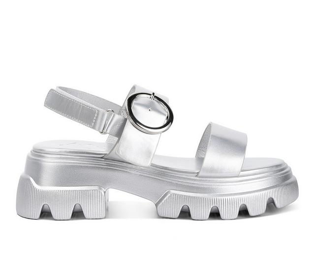 Women's London Rag Silas Wedges in Silver color