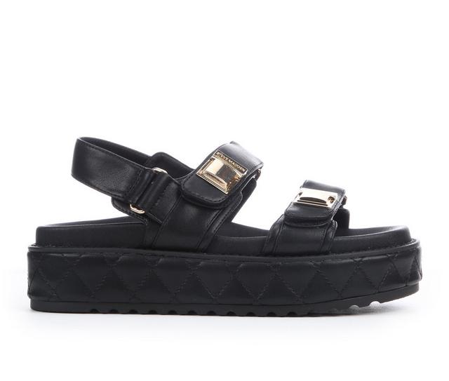 Women's Steve Madden Bristoll Platform Sandals in Black color