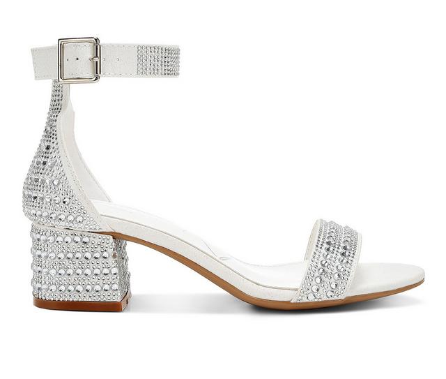 Women's London Rag Twerky Dress Sandals in White color