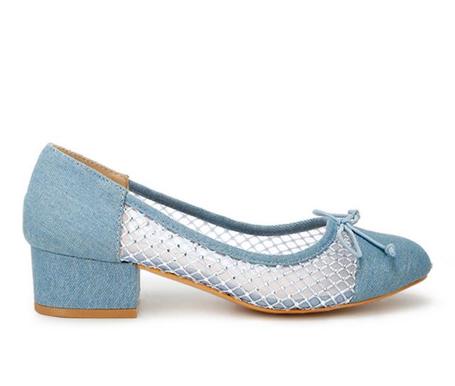 Women's London Rag Orami Pumps in Denim color