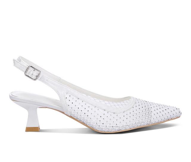 Women's London Rag Siev Pumps in White color