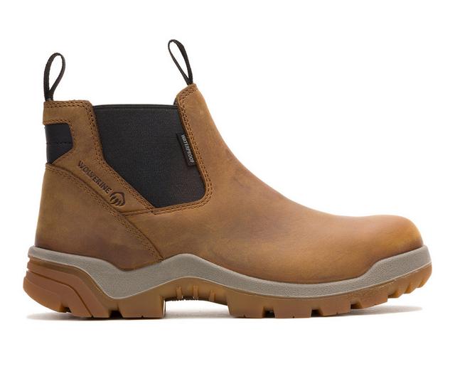 Men's Wolverine 251004 Vantge Hyprest Work Boots in Dark Tan color