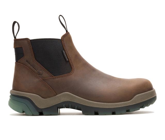 Men's Wolverine 251006 Vantage Hyprest Work Boots in Dark Brown color
