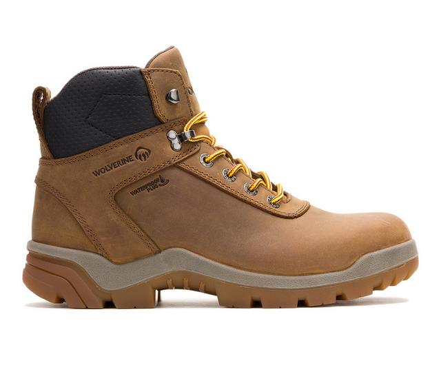 Men's Wolverine 250028 Vantage Hyprest Work Boots in Dark Tan color
