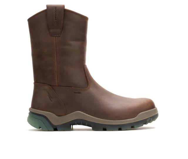 Men's Wolverine 251012 Vantage Hyprest Work Boots in Dark Brown color
