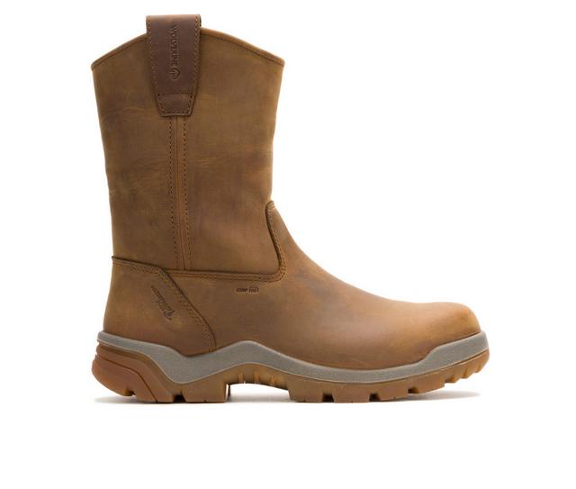 Men's Wolverine 251053 Vantage Hyprest Work Boots in Dark Tan color