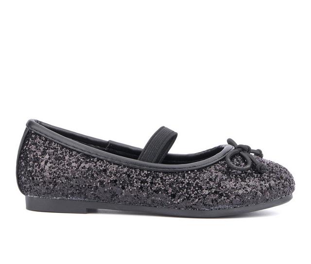 Girls' Olivia Miller Girl Toddler Jewel Dress Shoes in Black color