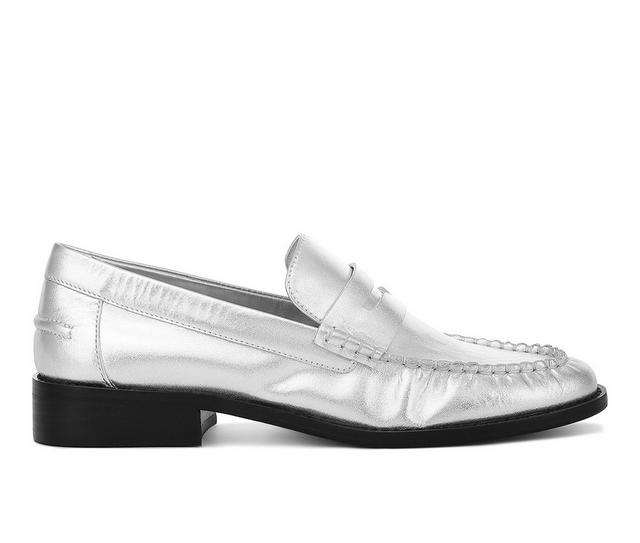 Women's Rag & Co Plavia Loafers in Silver color