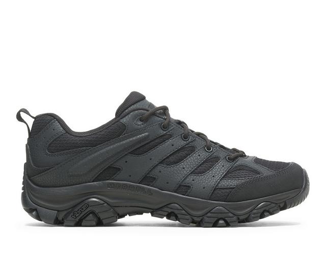 Men's Merrell Work Moab 3 Tactical Work Shoes in Black color