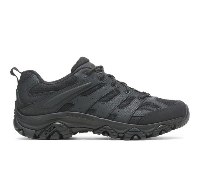 Men's Merrell Work Moab 3 Tactical Work Shoes in Black W color