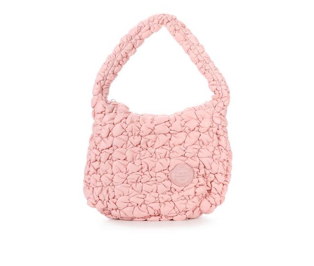 Sam & Libby Shoulder Puff Quilt Handbag in 71-Light Pink color