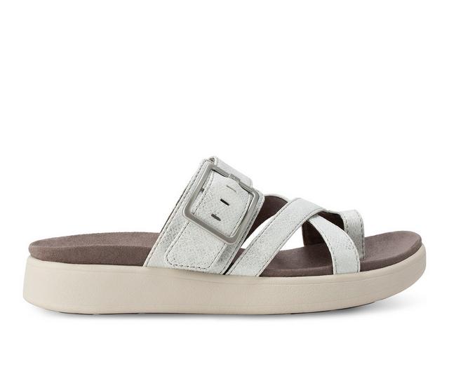 Women's Eastland Port Clyde Sandals in Silver color