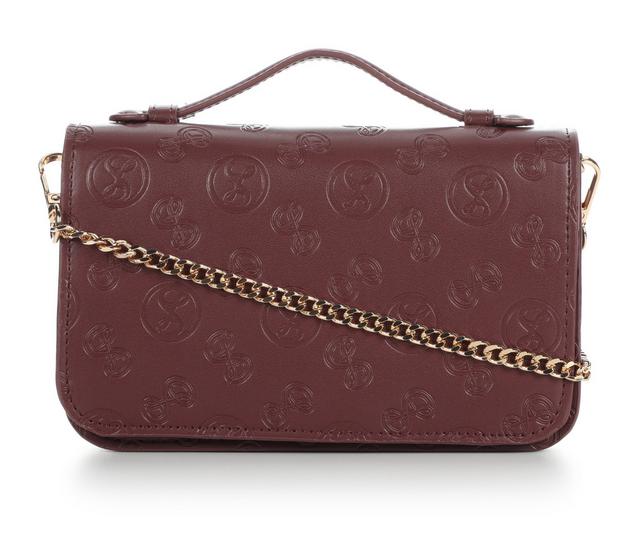 Sam & Libby Bailen Crossbody Handbag in Burgundy color