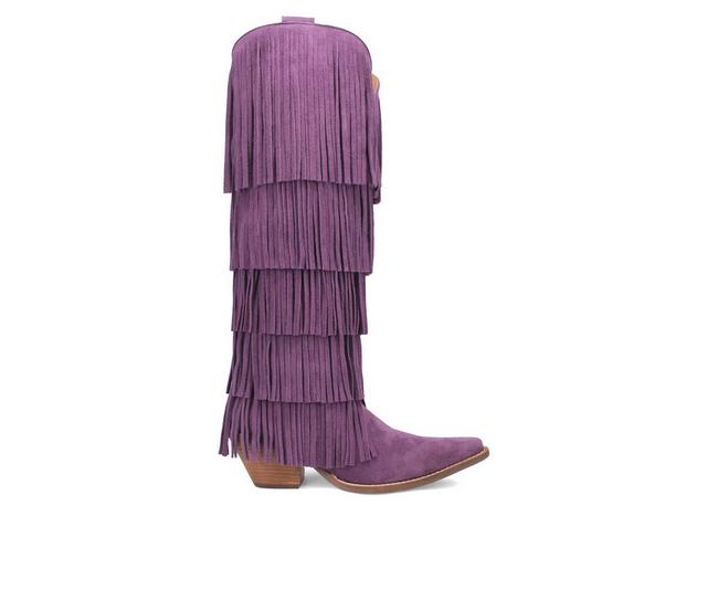 Women's Dingo Boot Wild Child Cowboy Boots in Purple color