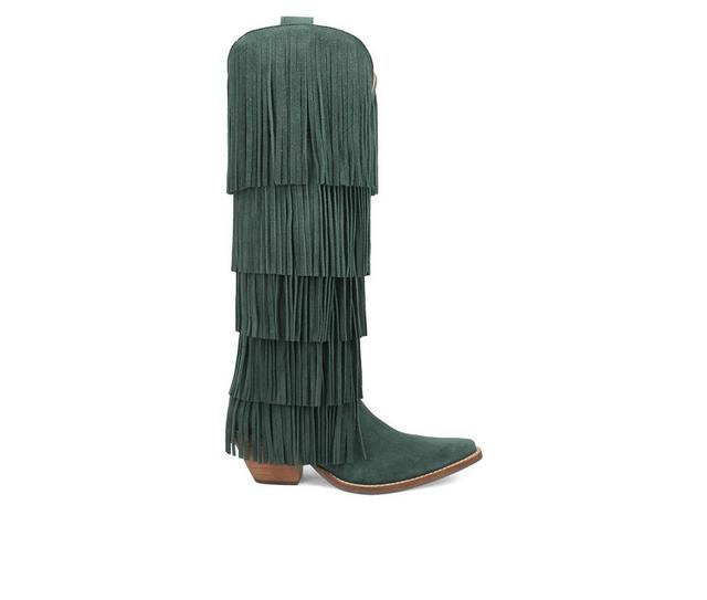 Women's Dingo Boot Wild Child Cowboy Boots in Green color