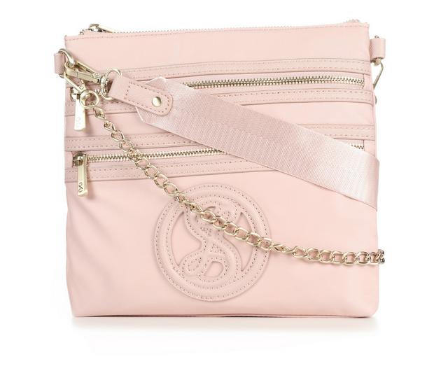Sam & Libby Saffiano Trim Xbody Handbag in 74-Blush color