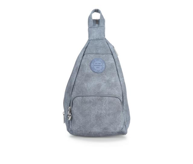 Sam & Libby Denim Sling Handbag in 54-Blue color