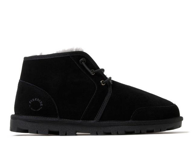 Men's Fireside by Dearfoams Shepperton Winter Boots in Black color