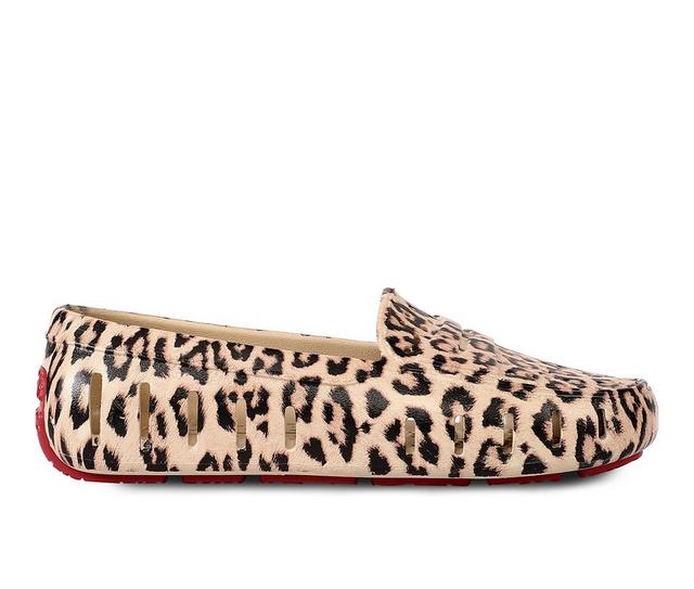 Women's FLOAFERS Posh 3 Loafers in Cheetah/Red color