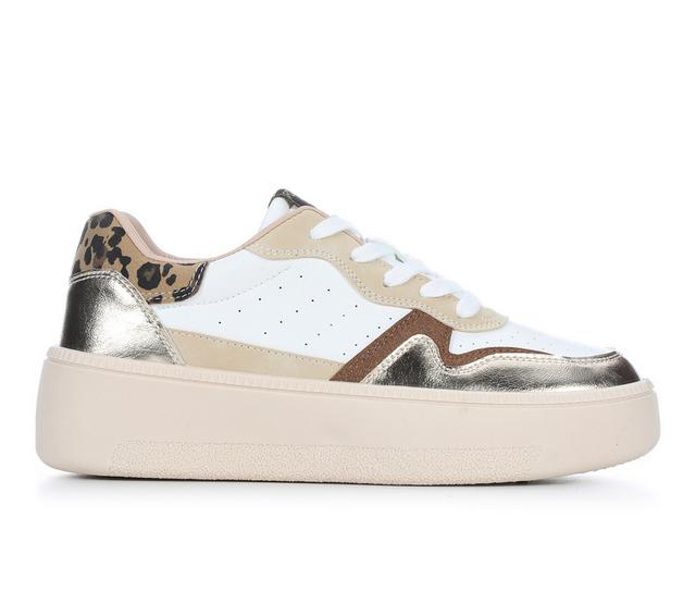 Women's C&C Cali Courtney Platform Sneakers in Leopard color