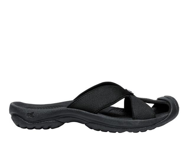Keen Outdoor Bali TG Sandals in Black Steel GY color