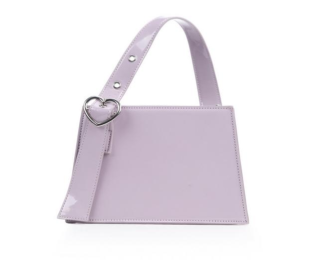 Olivia Miller Heart Assymetrical Top Handle Handbag in Purple color